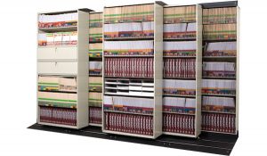 lateral mobile shelving systems
